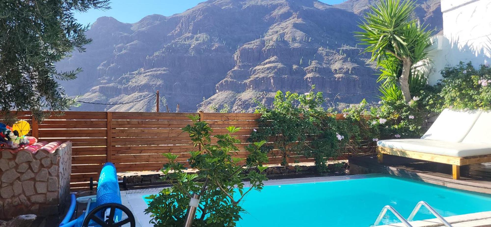 فيلا Casa Agustin Pool 27 ºc Fátaga المظهر الخارجي الصورة